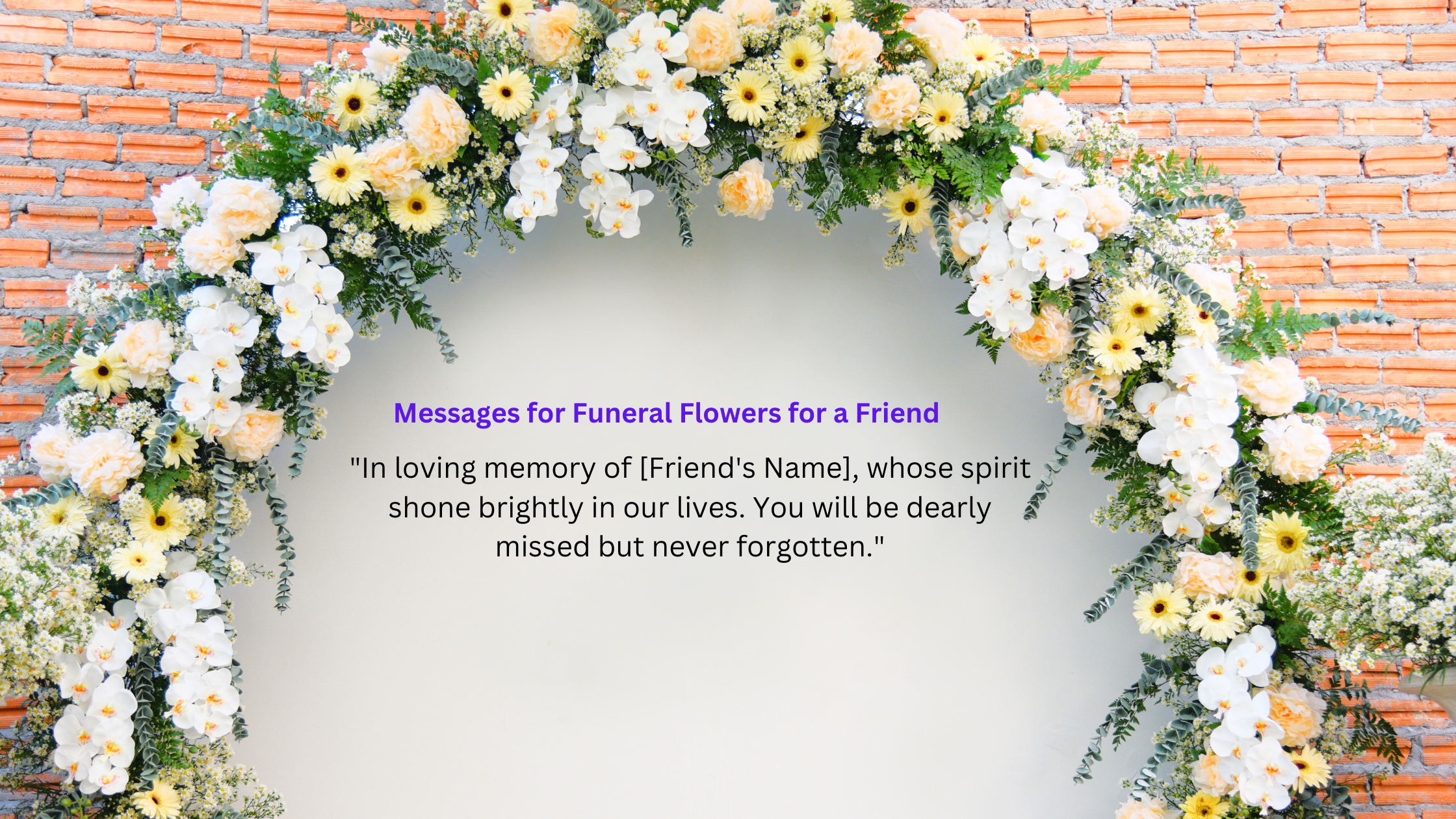 Memorial tribute flowers and remembrance